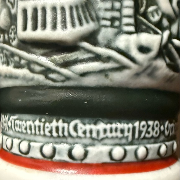 Vintage Train Themed Ceramic Beer Steins - Black and White - Picture 6 of 8